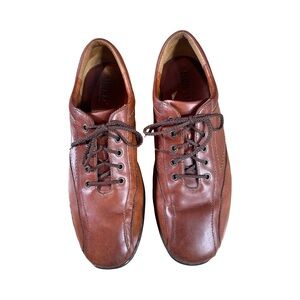 Børn Men’s Brown Leather Lace-Up Comfort Oxfords - Size 10.5